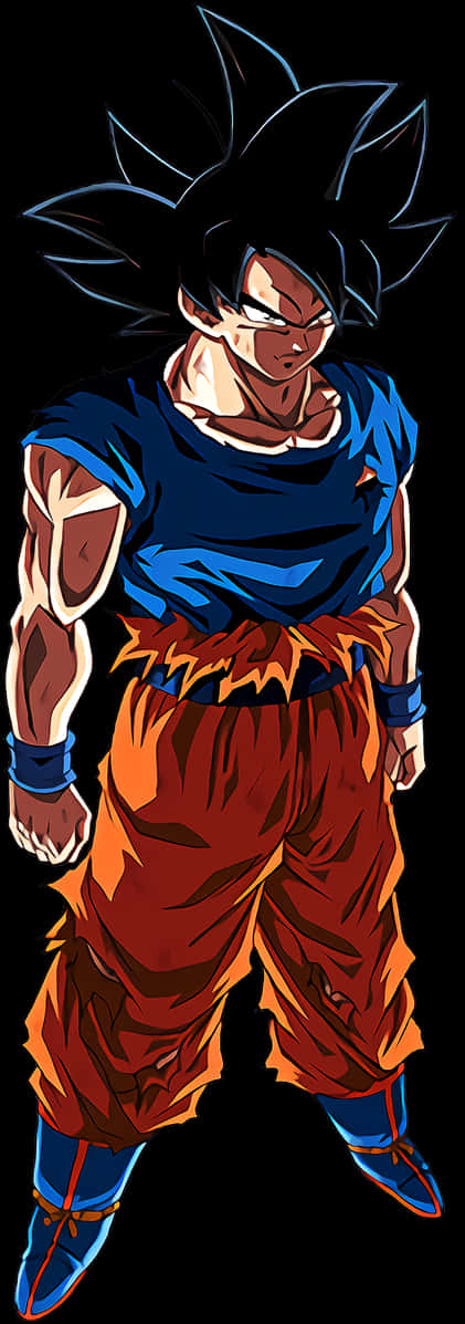 Mkazo wa Goku wa Ultra Instinct Picha ya Ukuta