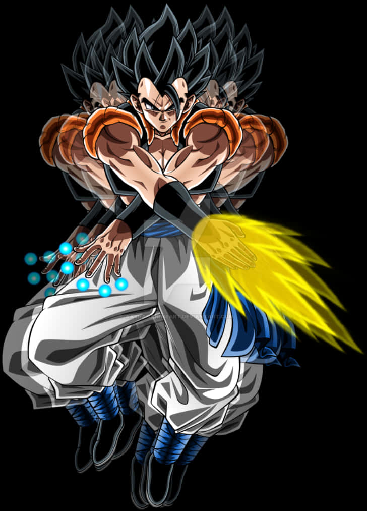 Mkazo wa Nguvu wa Goku Ultra Instinct Picha ya Ukuta