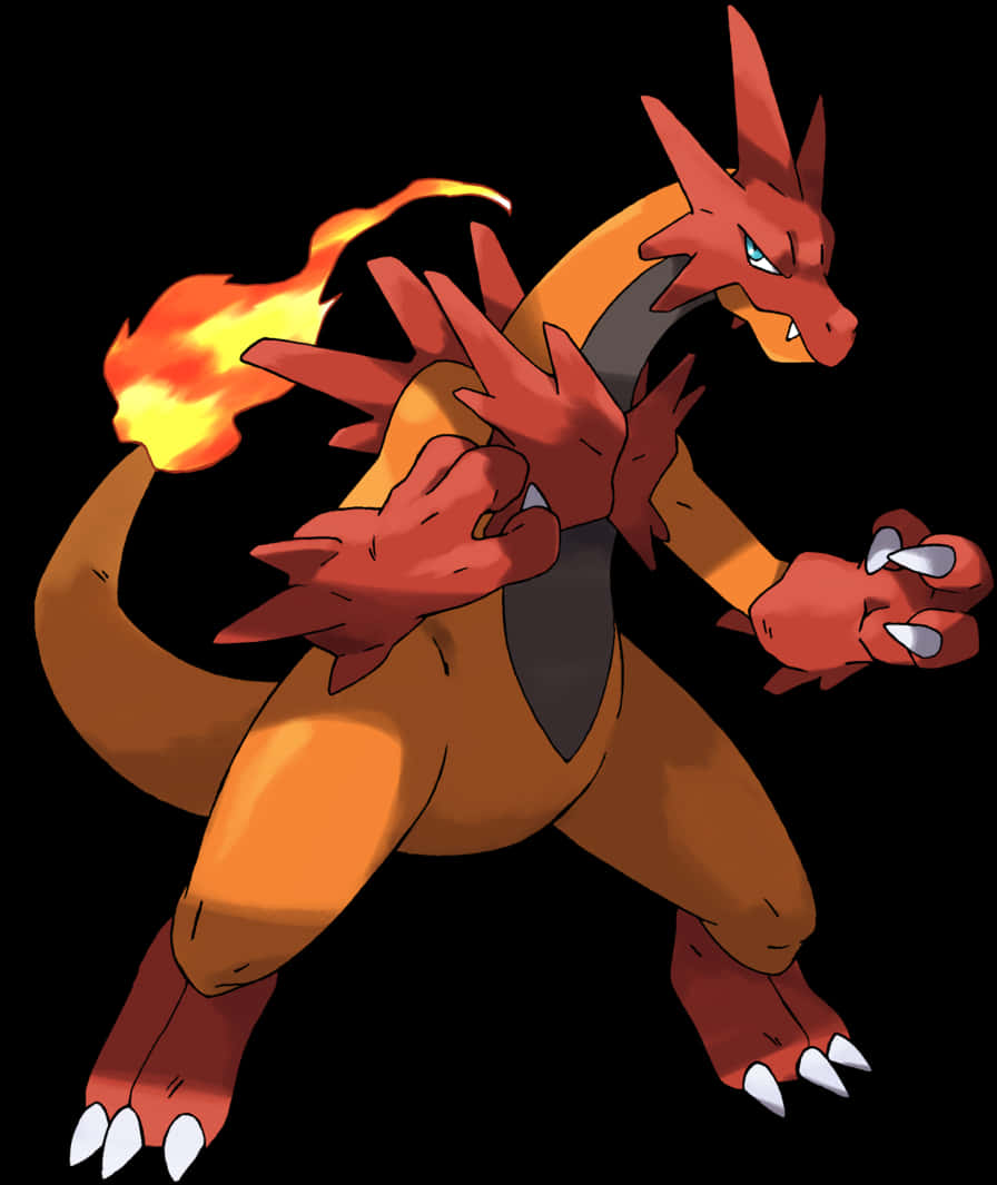 Mkia wa Moto wa Charizard Picha ya Ukuta