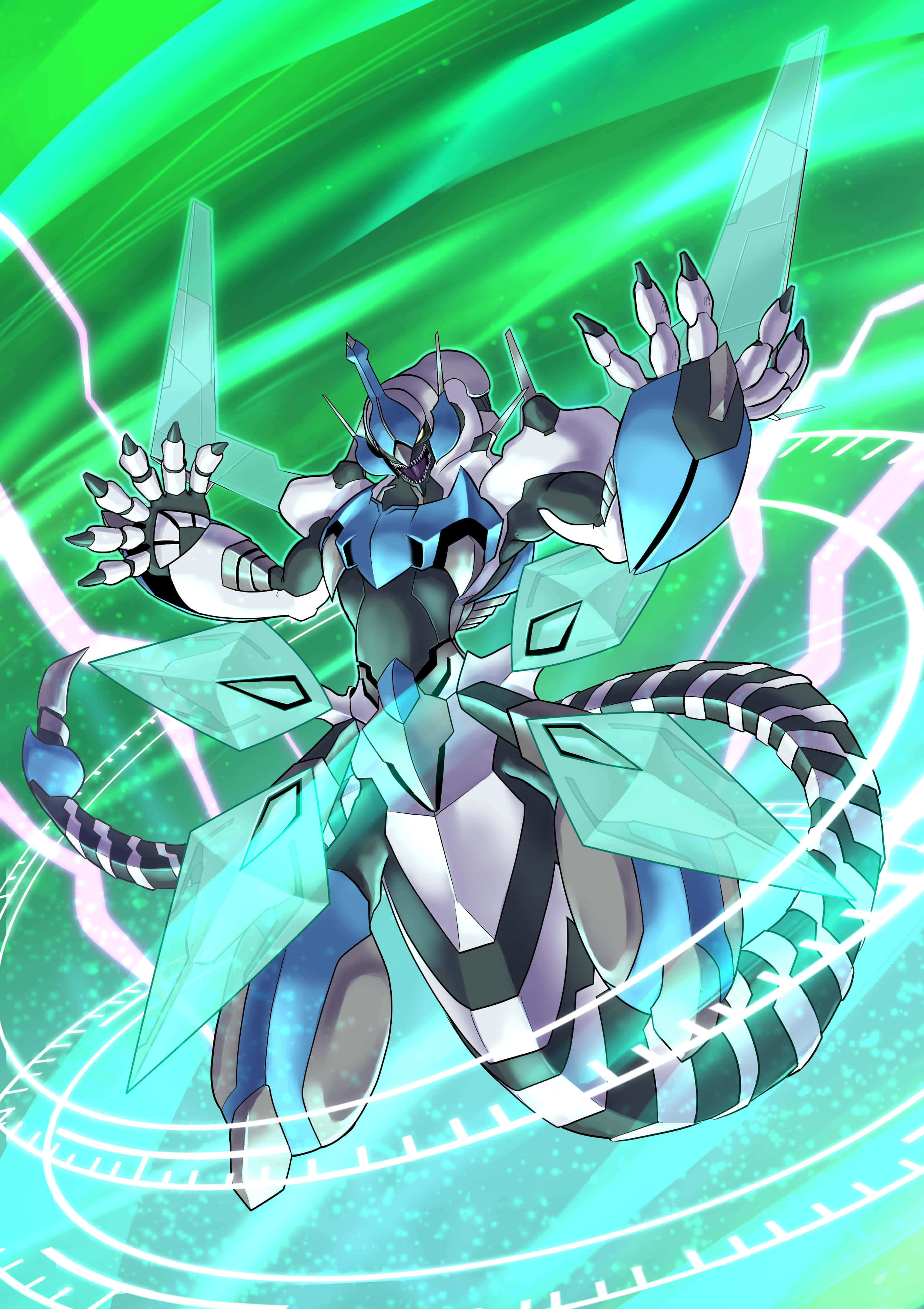 Mkondo wa intense, mesmerizing kati ya dragons za Yu-Gi-Oh Picha ya Ukuta