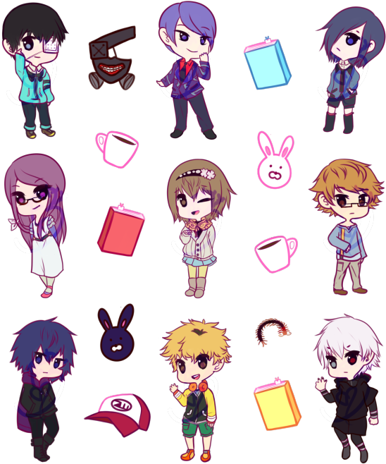Mkusanyiko wa Vibonzo cha Chibi Picha ya Ukuta