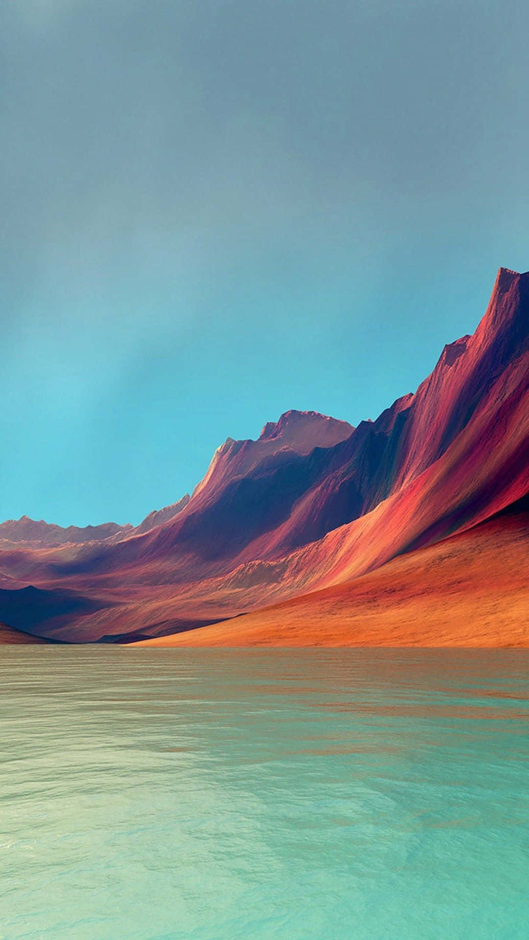 Mlima Mwekundu Android HD Nature Picha ya Ukuta