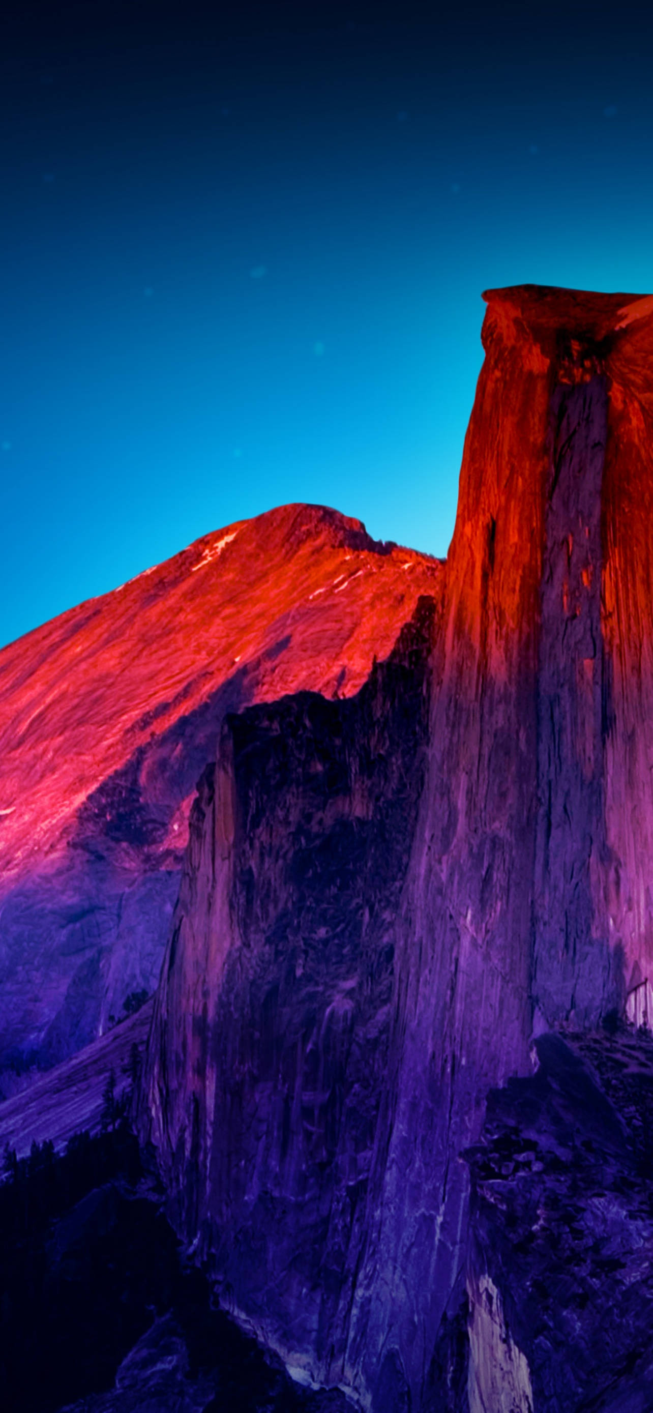 Mlima Mwekundu Yosemite iPhone Picha ya Ukuta
