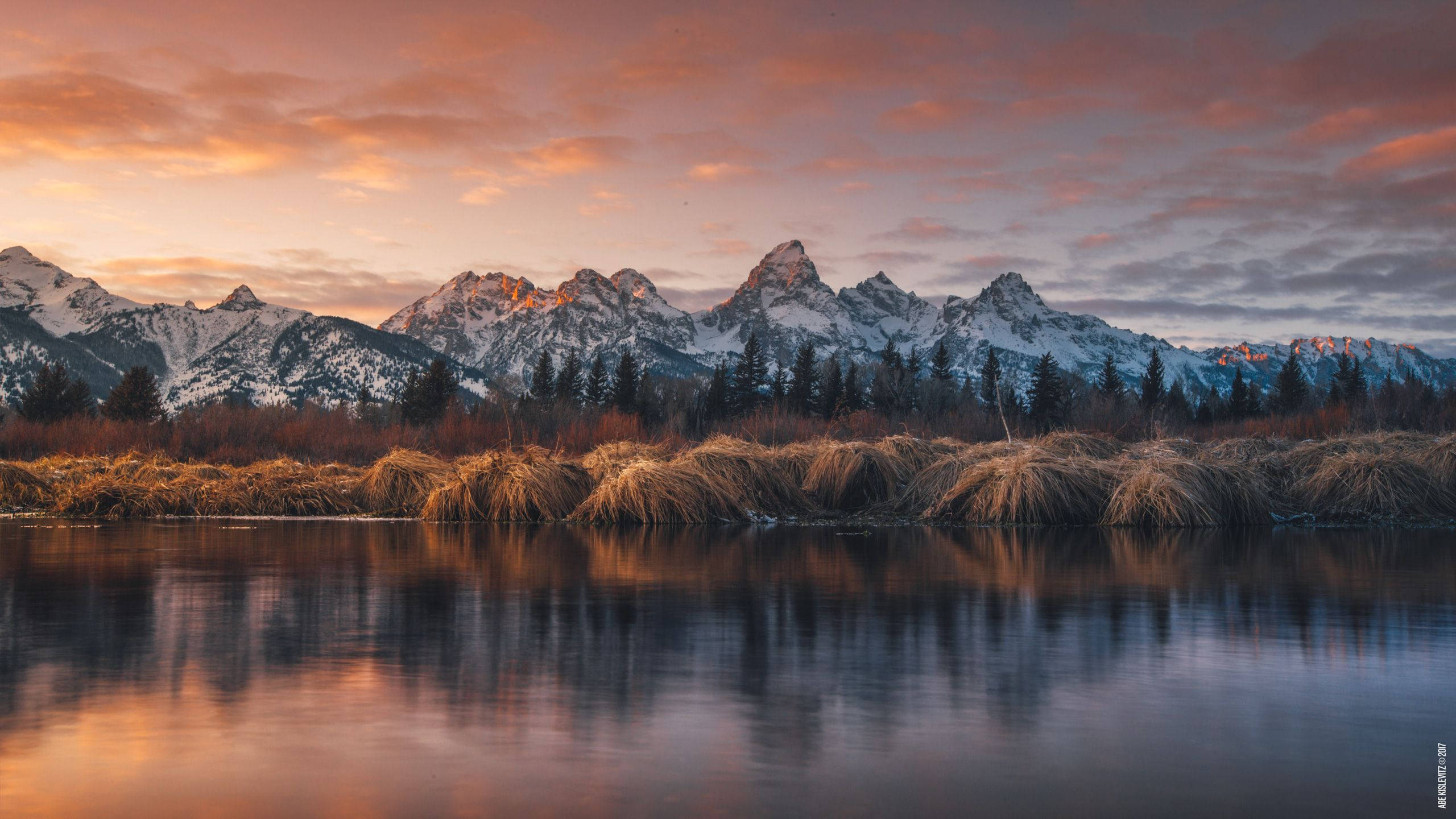 Mlima wa Teton Mountain Range HD wa MacBook Pro Picha ya Ukuta