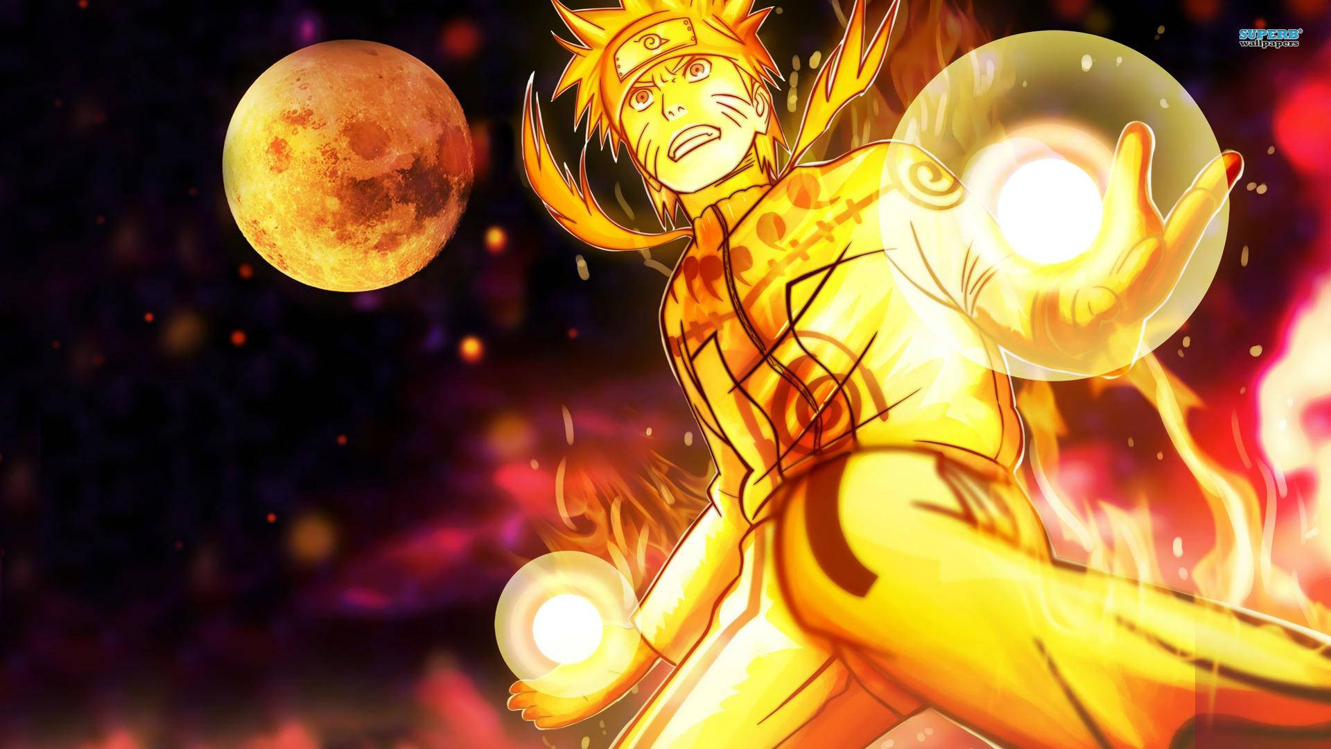 Mlipuko wa Chakra wa Naruto Mzuri Picha ya Ukuta