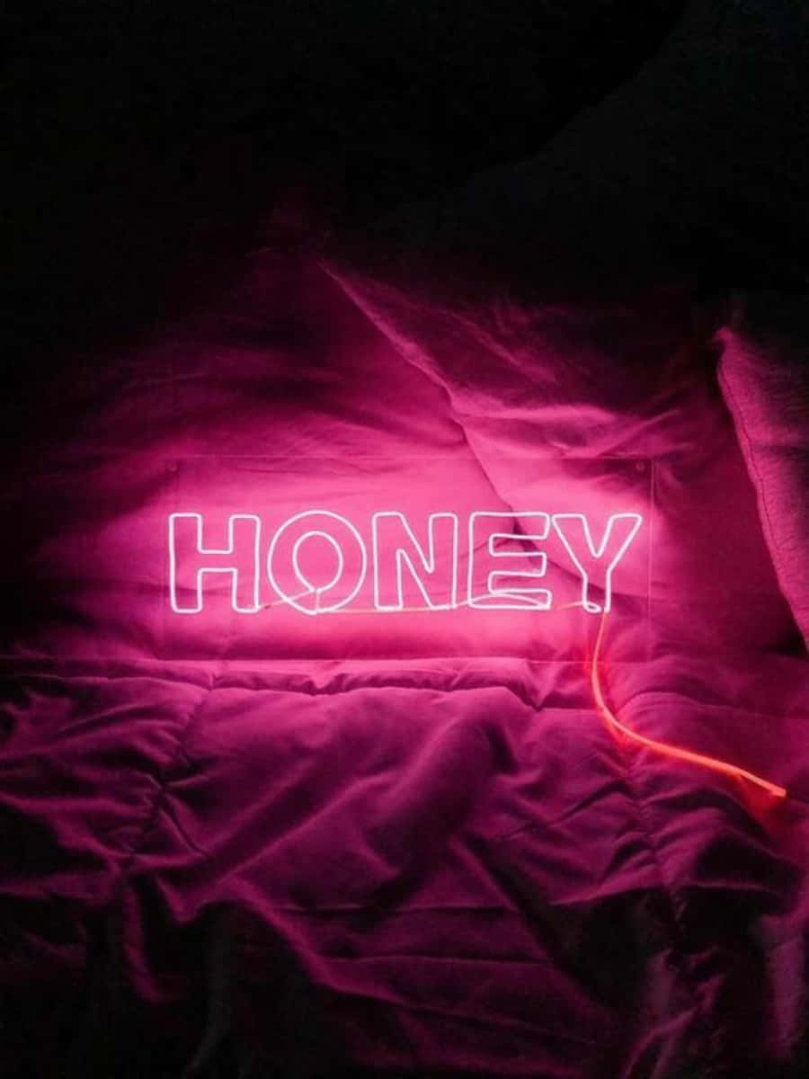 Mng'aro wa Mchana wa Rangi ya Pinki ya Neon Picha ya Ukuta