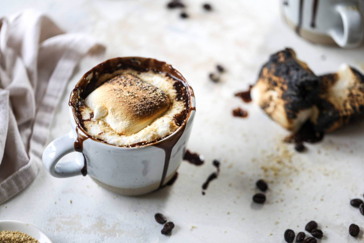 Mocha Toasted Marshmallows Picha ya Ukuta