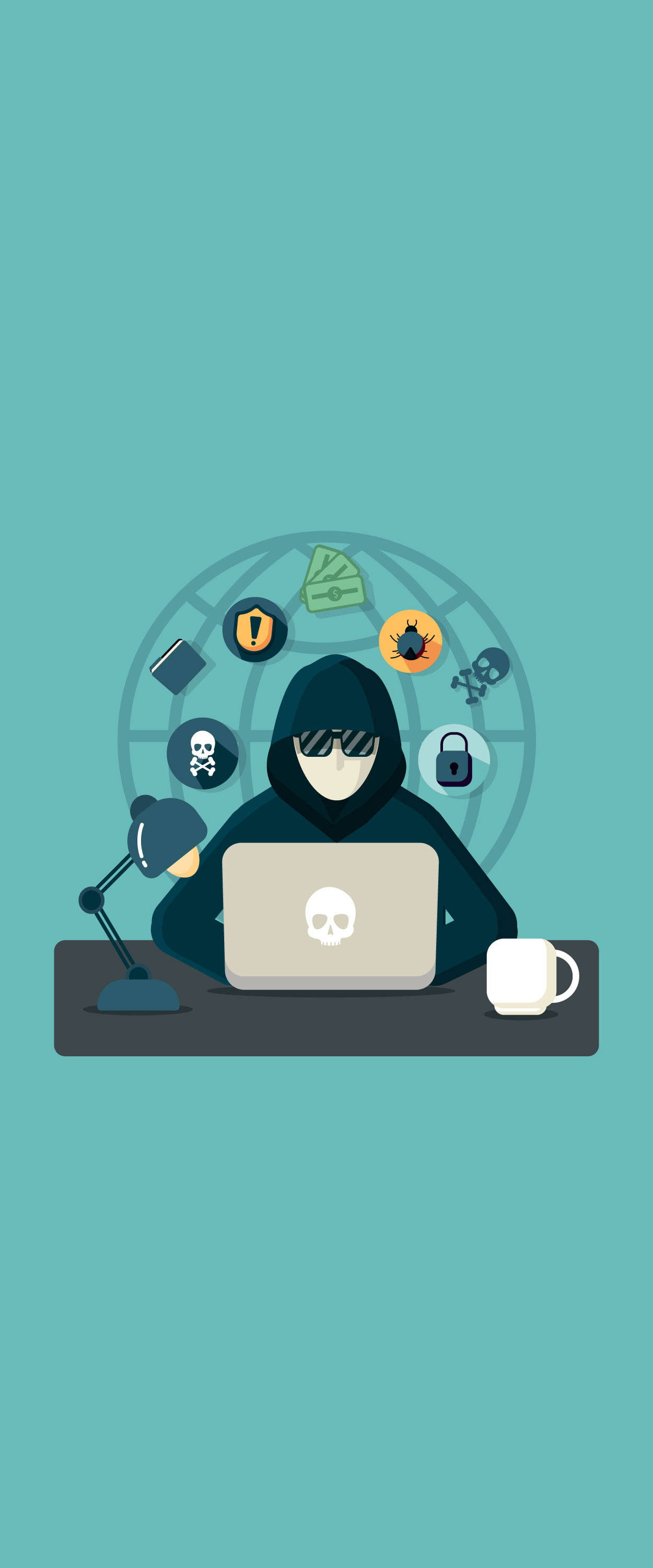Modern Hacker Graphic Hacking Android Background Picha ya Ukuta