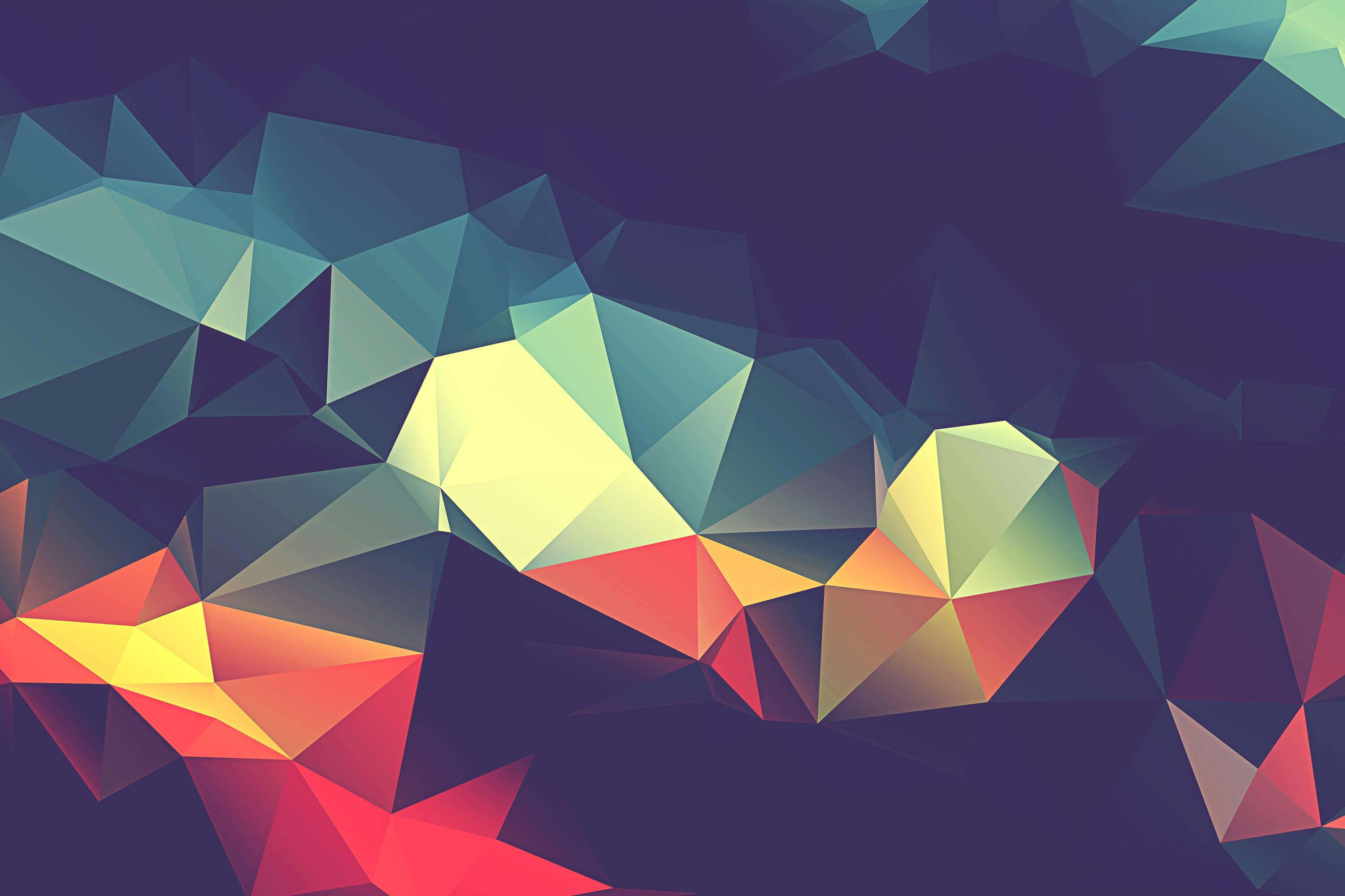 Modern Polygon Background Picha ya Ukuta