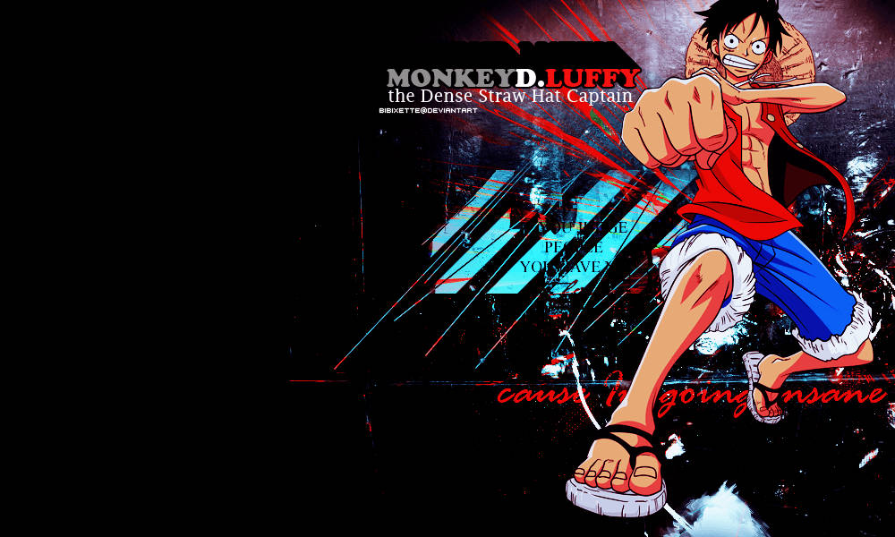 Monkey D Luffy Nahodha wa Straw Hat Picha ya Ukuta