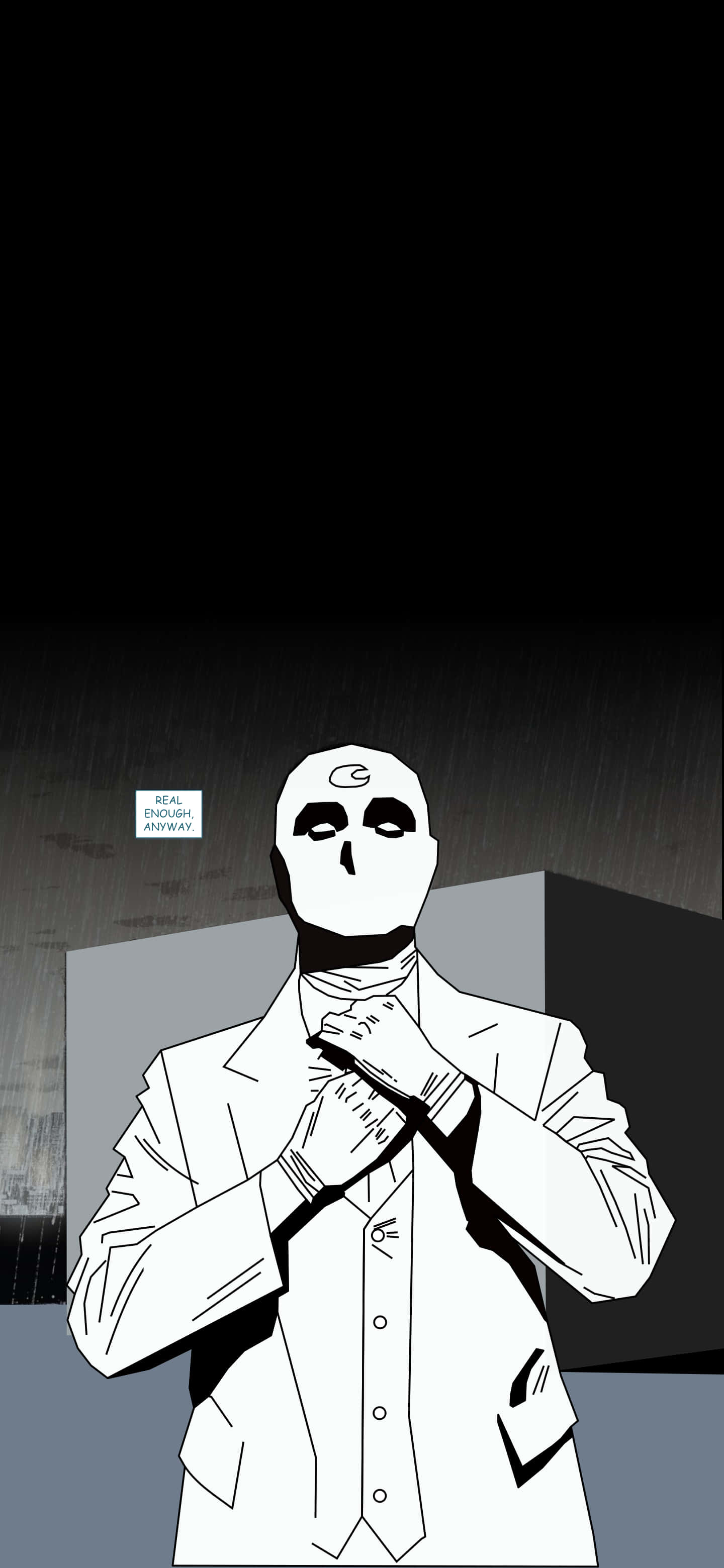 Moon Knight wa Marvel wa Minimalist Picha ya Ukuta