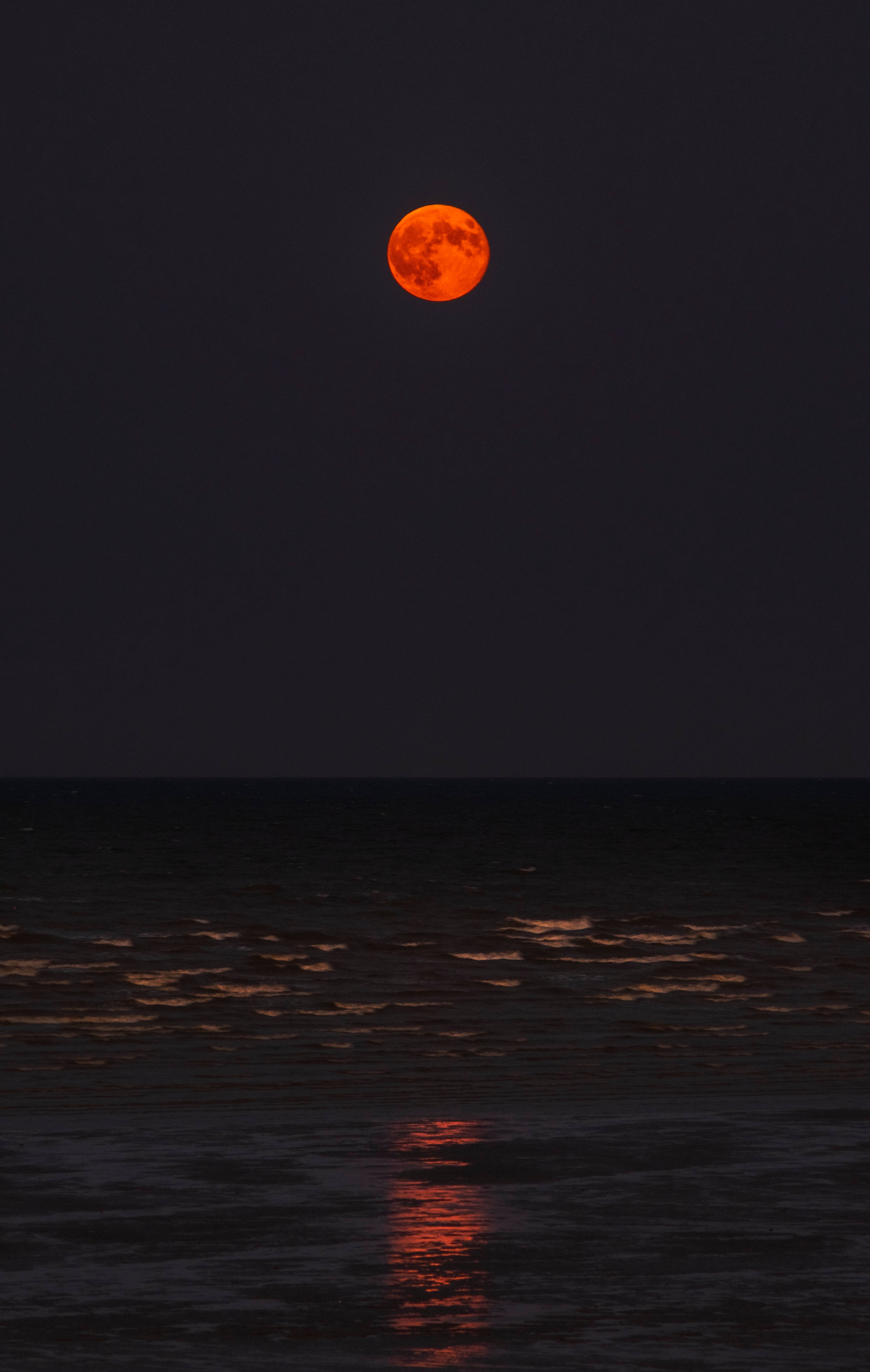 Moon Lunar Eclipse View Picha ya Ukuta