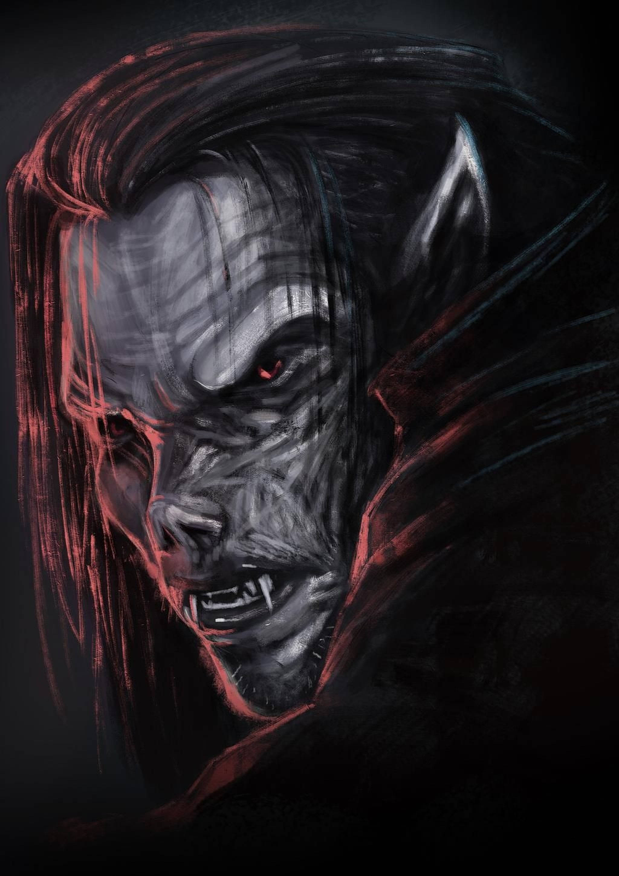 Morbius Digital Illustration Picha ya Ukuta