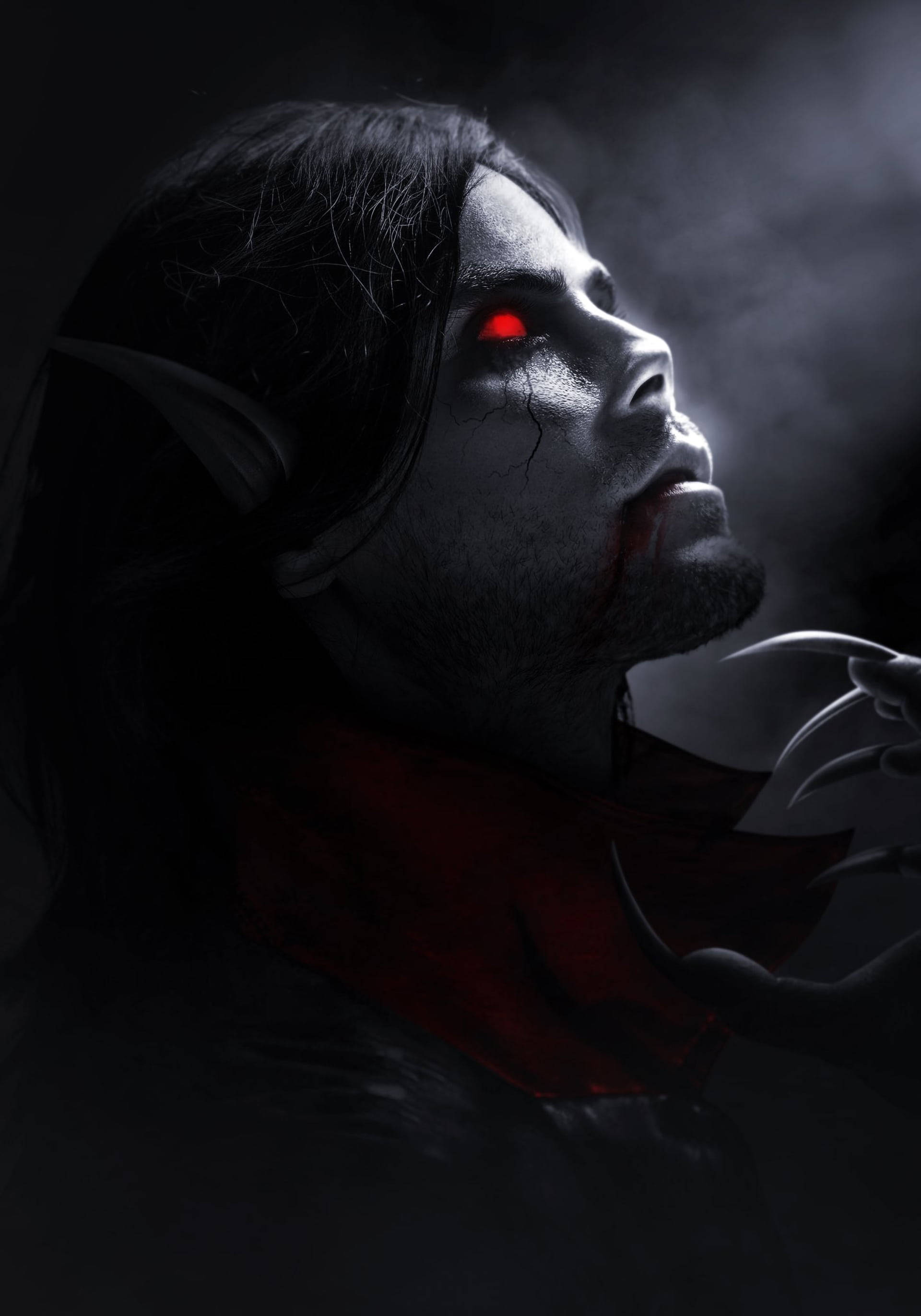 Morbius Glowing Eyes Picha ya Ukuta
