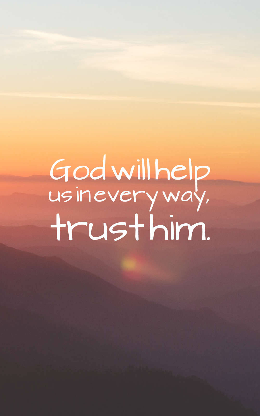 God Will Help Quotes Picha ya Ukuta
