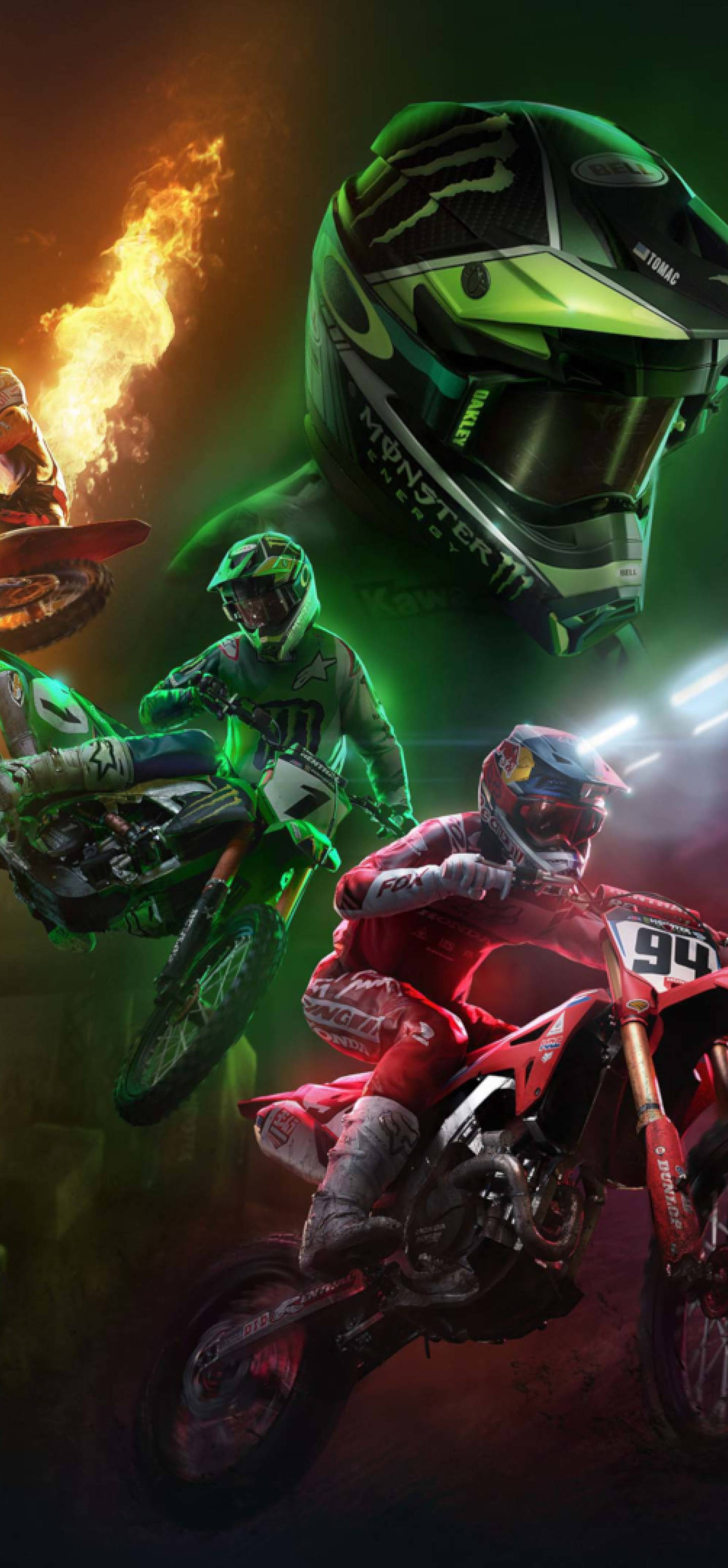motocross racing game - screenshots Picha ya Ukuta