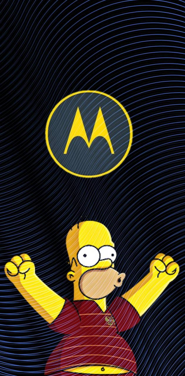 Motorola And Simpson Picha ya Ukuta