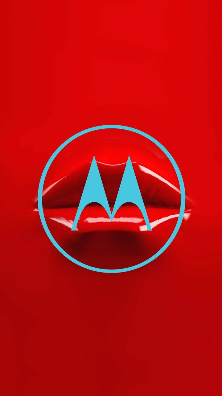 Motorola Red Lips Picha ya Ukuta