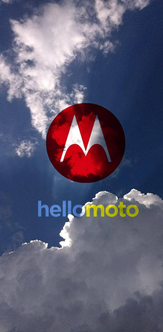 Motorola Red Logo In Sky Picha ya Ukuta