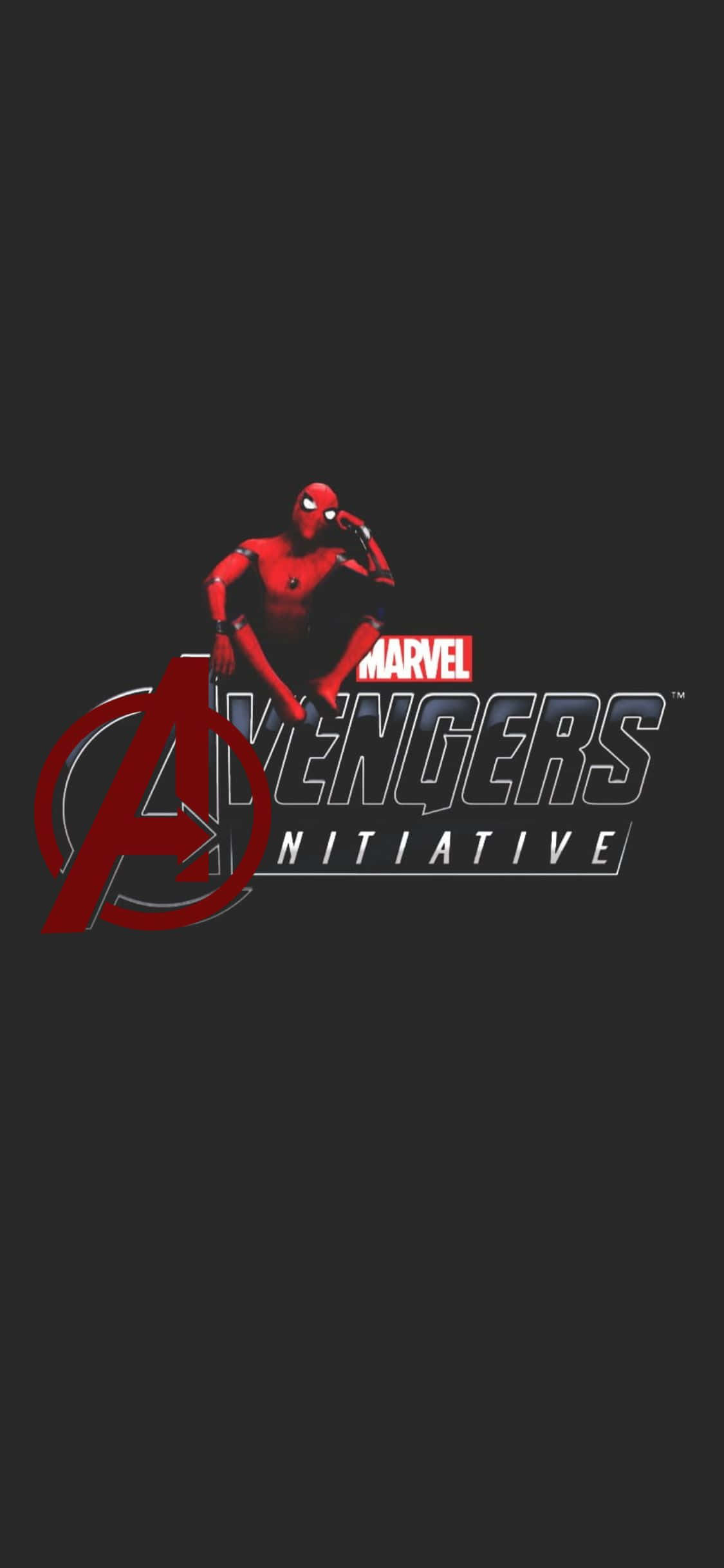 Mpango wa iPhone XS Avengers Initiative na Spider-man Picha ya Ukuta