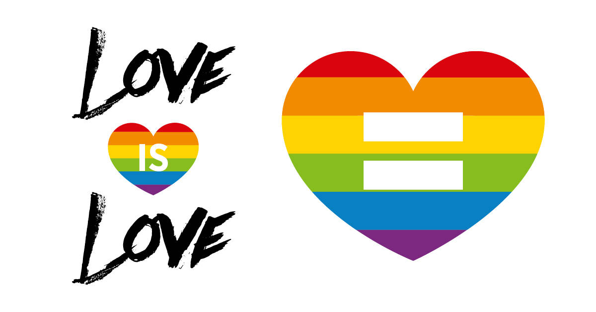 Mpenzi Ni Mpenzi Sawa Mwili LGBTQ Picha ya Ukuta