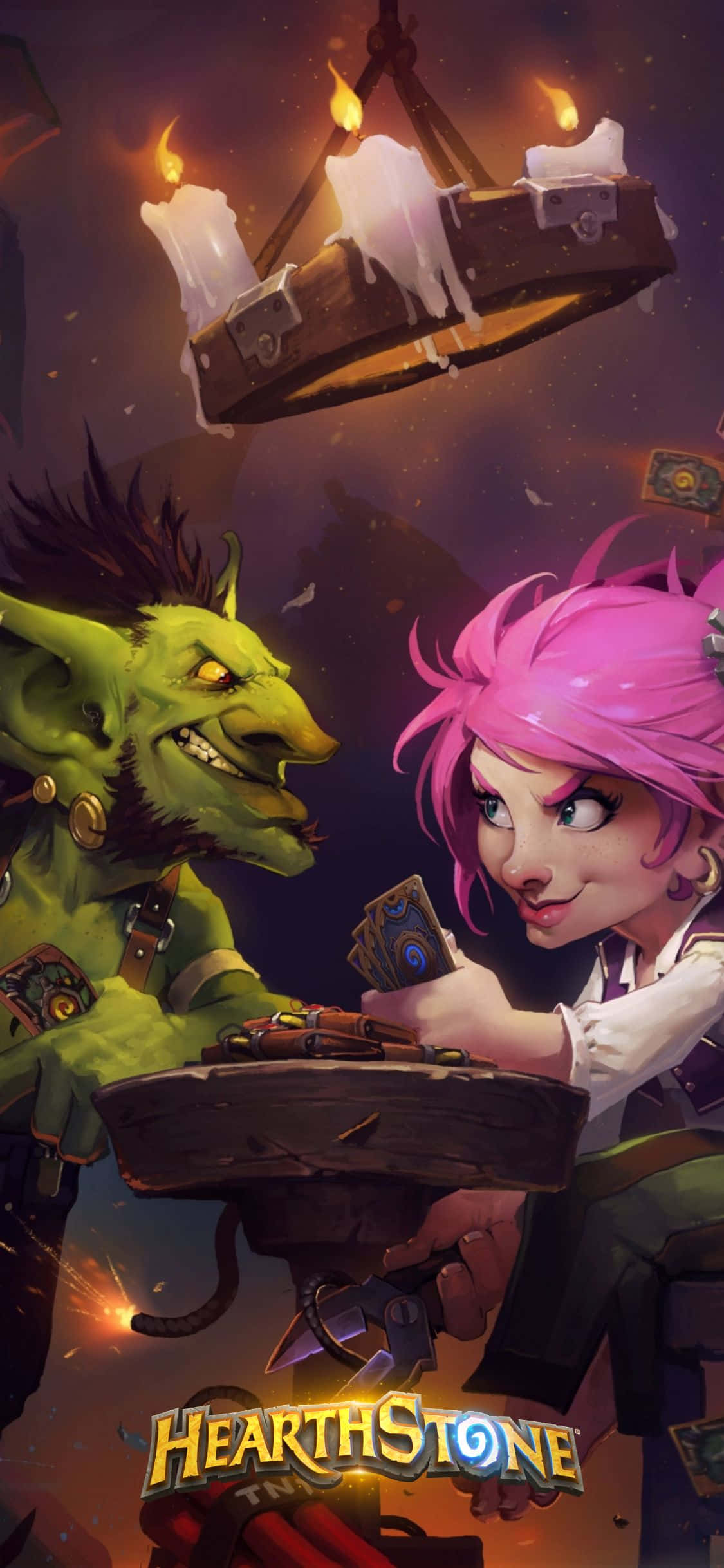 Goblin And Gnome iPhone XS Hearthstone Background Picha ya Ukuta