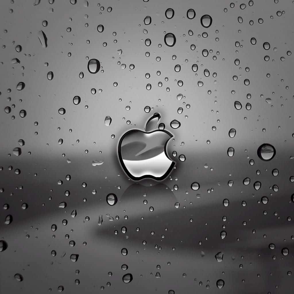 Mpira wa iPad wa Apple wa Kijivu na Mwonekano wa Kupendeza Picha ya Ukuta