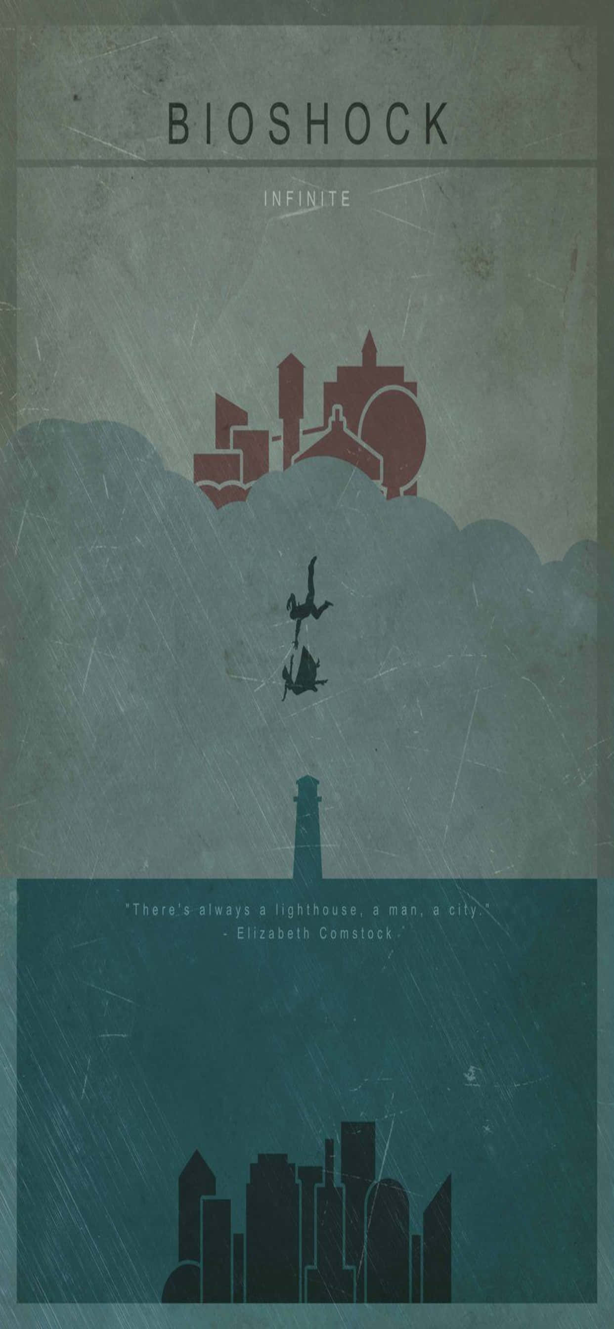 Mandhari ya Rustic iPhone Xs Max Bioshock Infinite Background Picha ya Ukuta