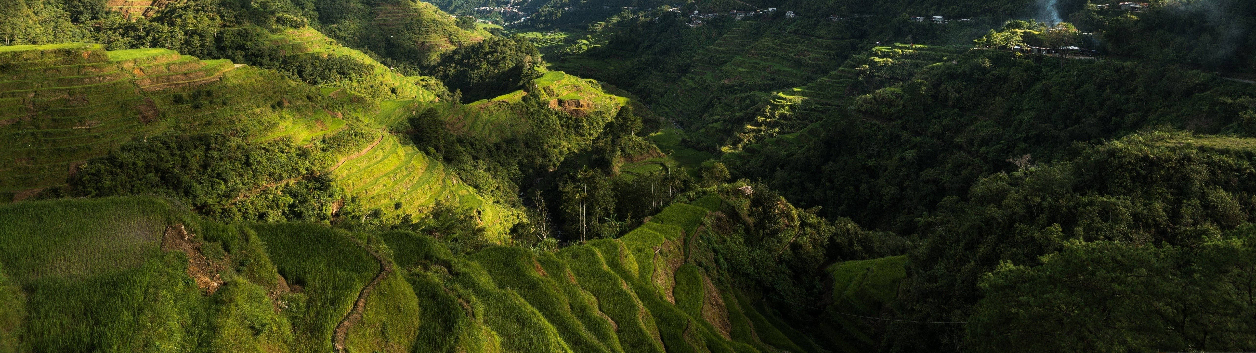 Mradi wa Mawimbi wa Aerial Landscape Skies Picha ya Ukuta
