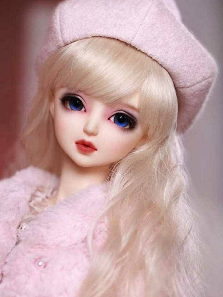 Mrembo Barbie Mavazi ya Rangi ya Waridi Picha ya Ukuta