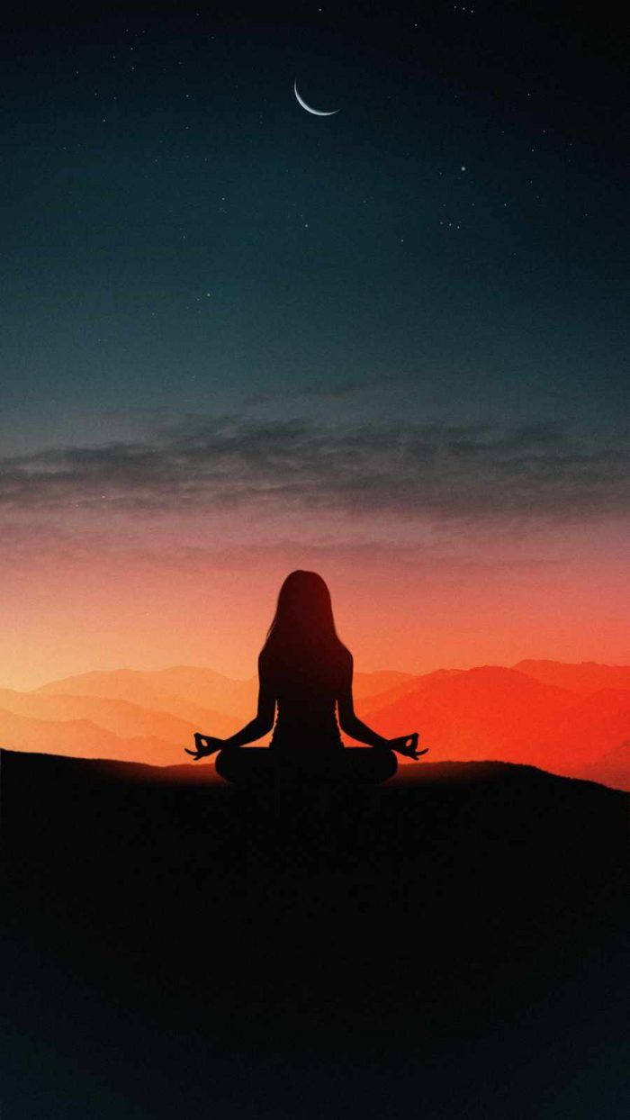 Mrembo iPhone X Dada Yoga Picha ya Ukuta