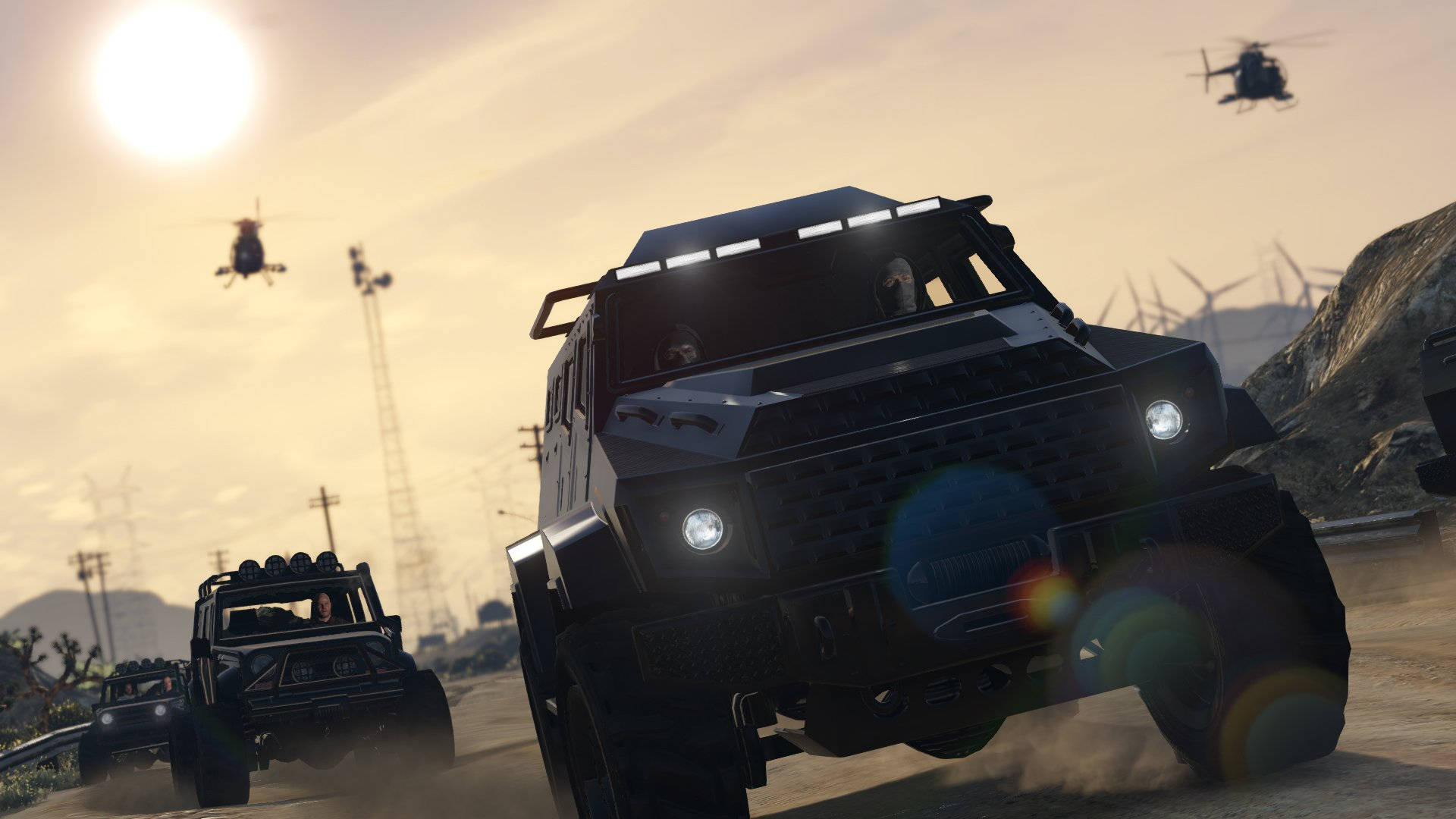 Msafara Mzuri wa GTA Picha ya Ukuta