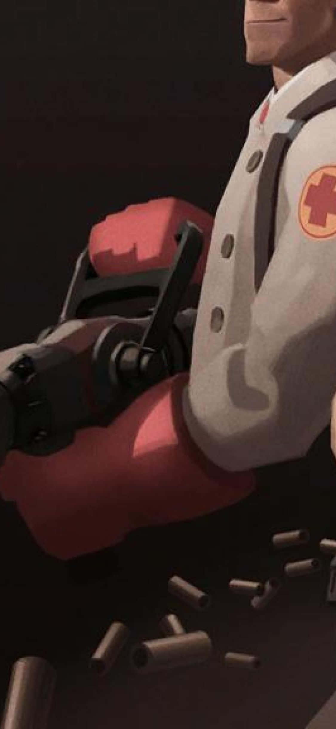 a cartoon character holding a gun Picha ya Ukuta