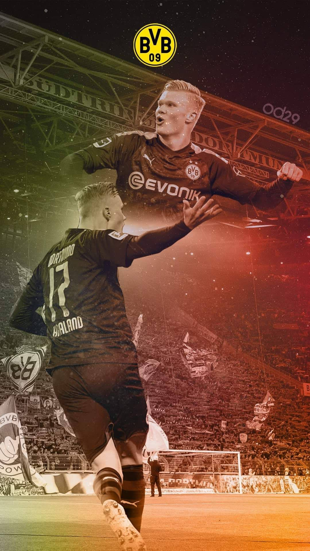 Mshambuliaji wa BVB Erling Haaland Picha ya Ukuta