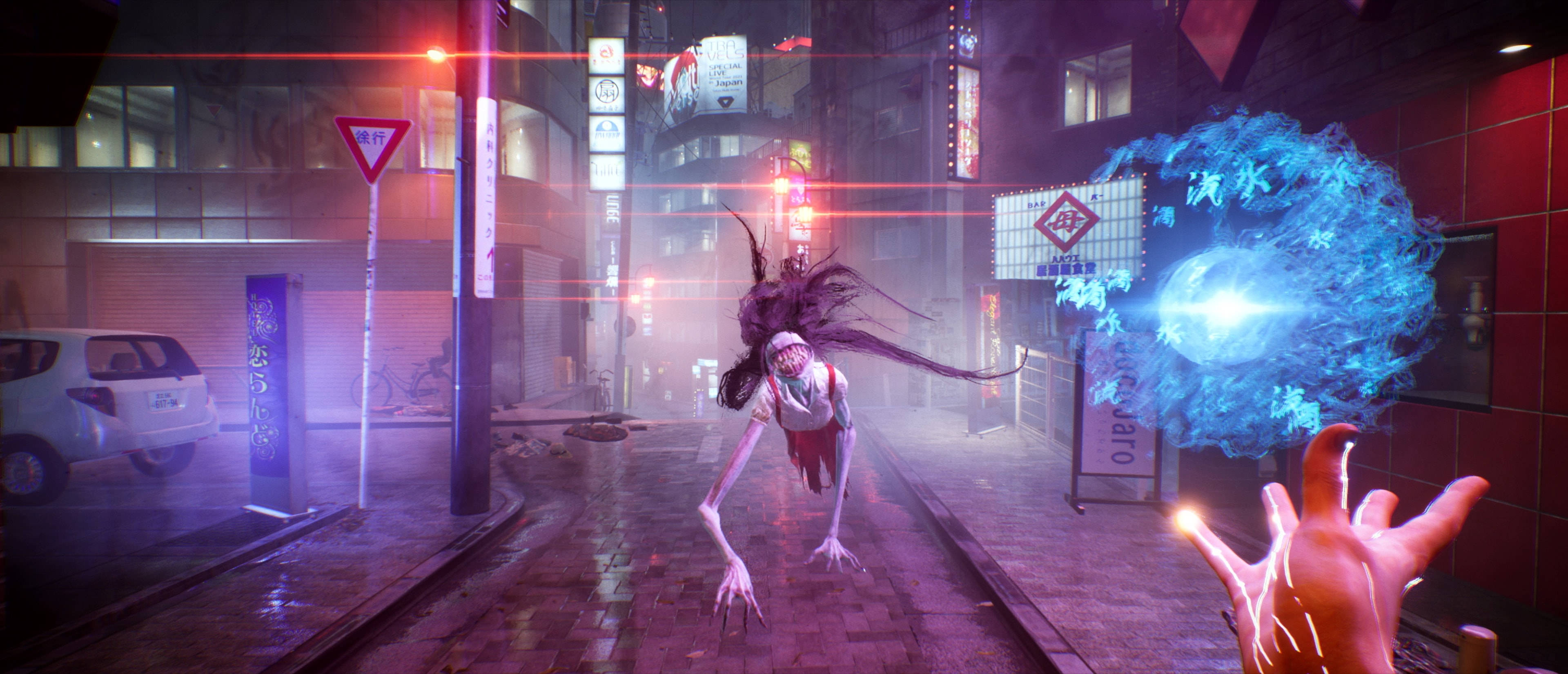 Mshonaji wa Tokyo wa Ghostwire Picha ya Ukuta