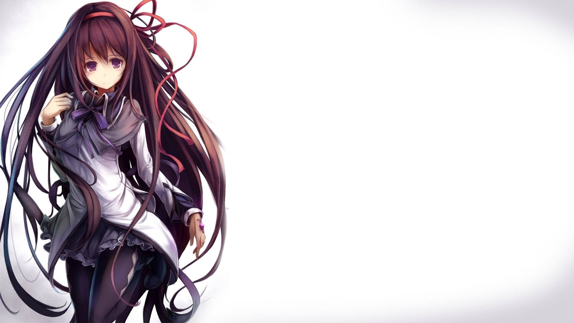 Msichana wa Anime Homura Akemi Picha ya Ukuta