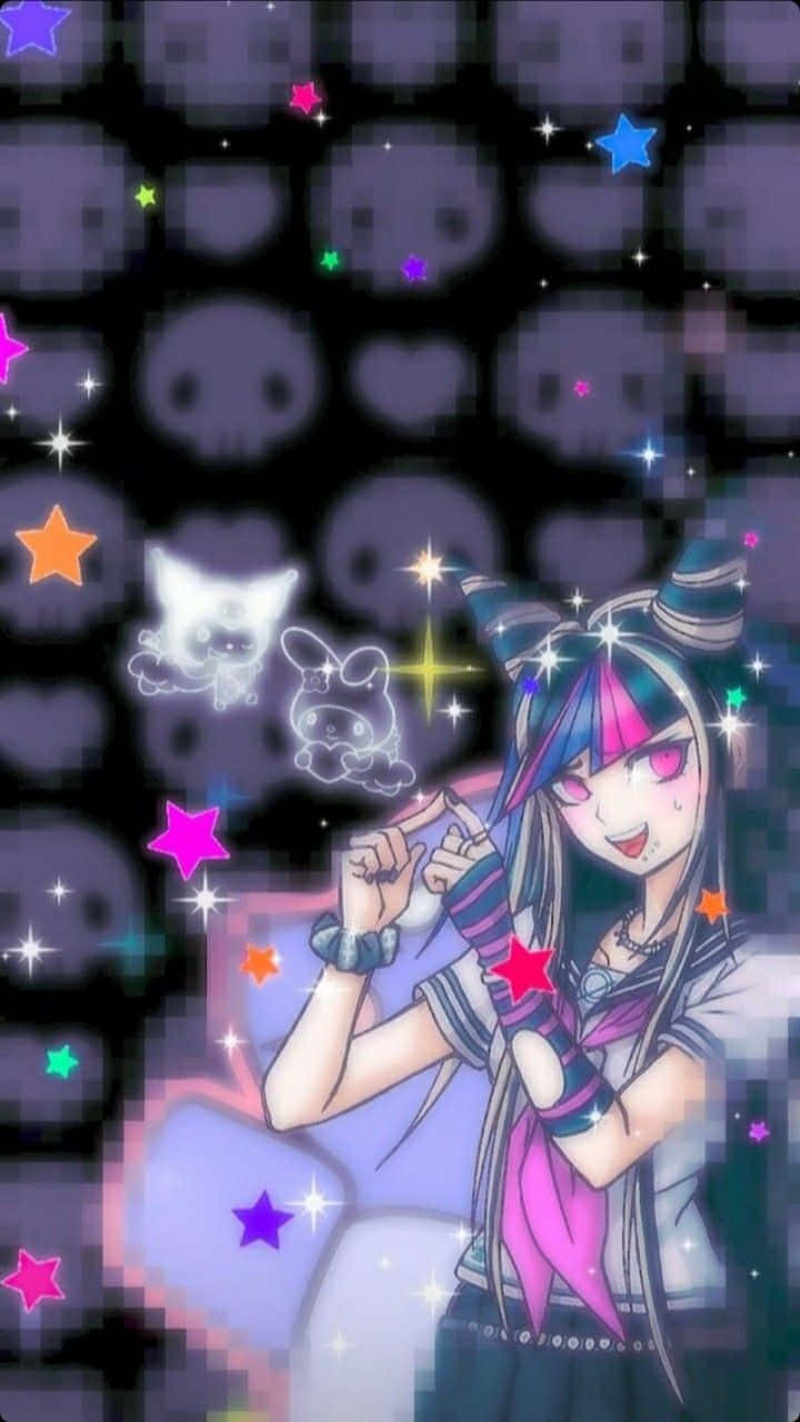 Msichana wa Anime wa Goth Ibuki Mioda Picha ya Ukuta