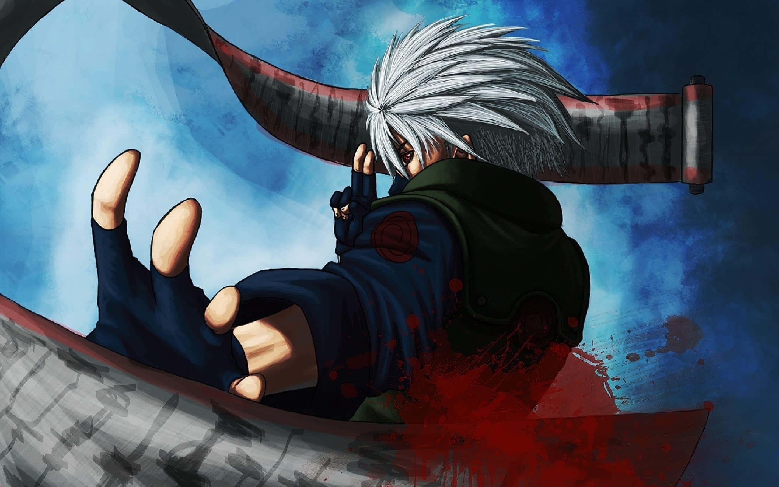 Msimamo wa Vita wa Naruto Uzumaki katika Naruto Shippuden Picha ya Ukuta