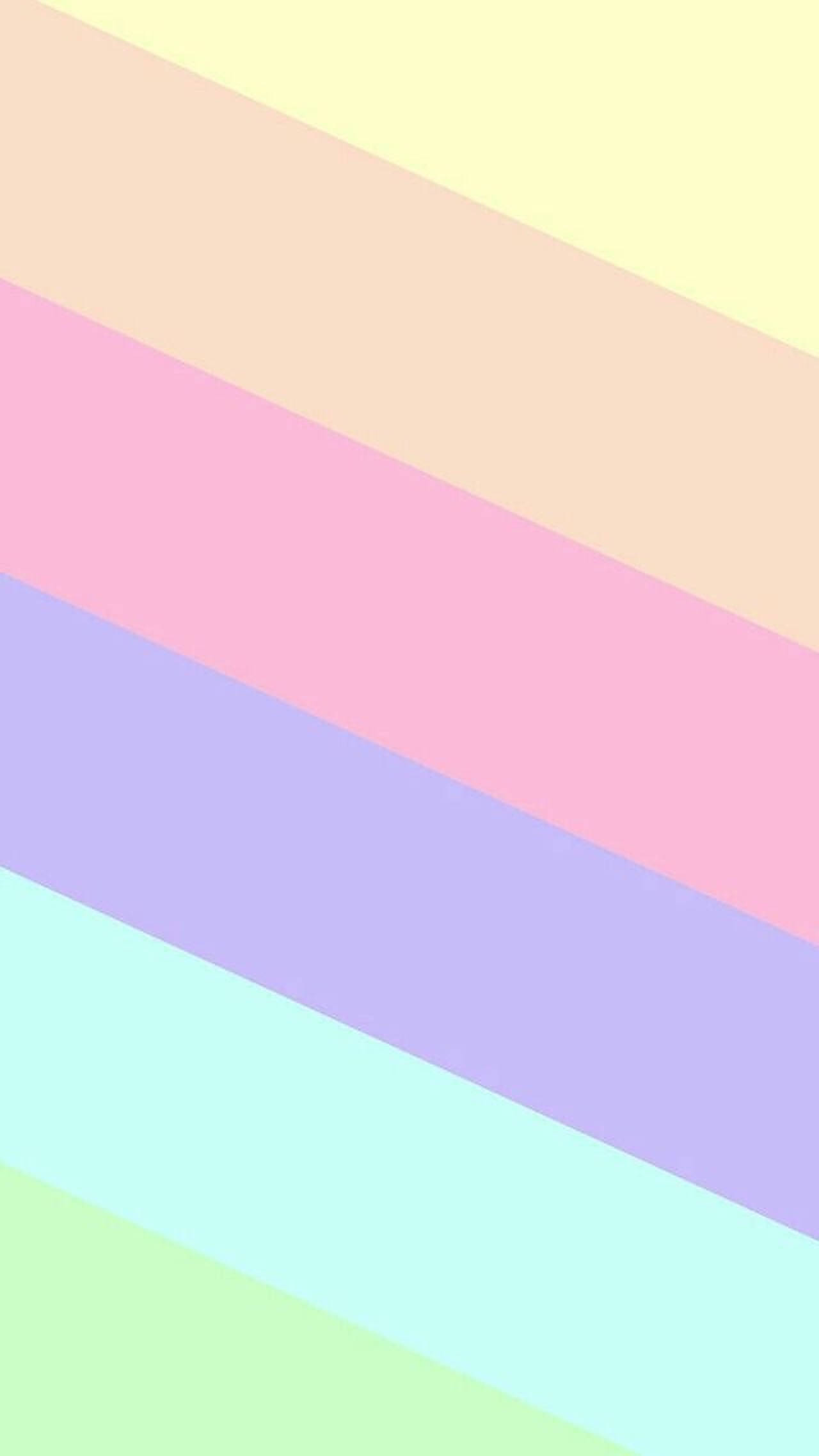 Mstari wa Mviringo wa Mviringo wa Pastel Picha ya Ukuta
