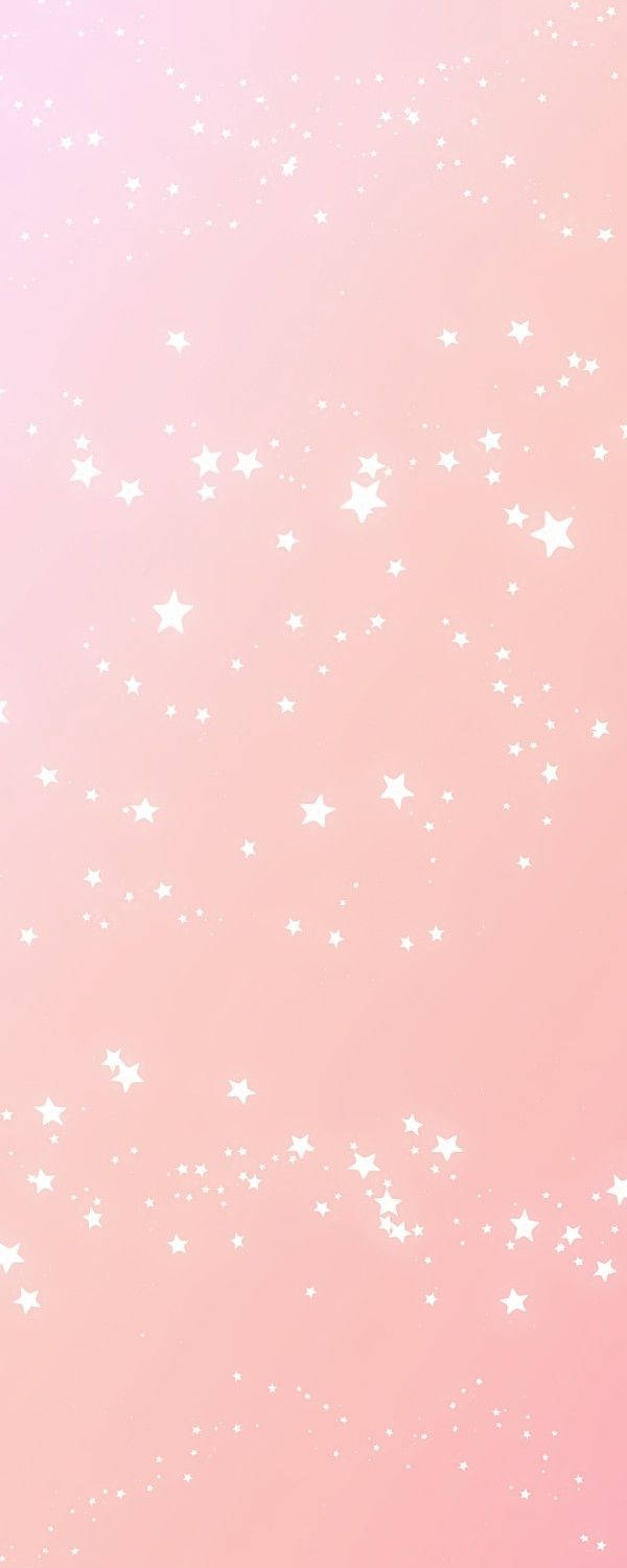 Mstari wa Nyota kwenye Background ya Pink Kawaii Picha ya Ukuta