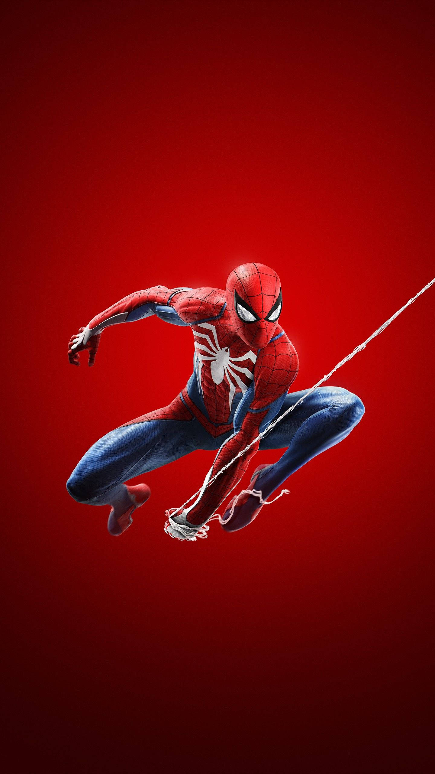 Mtandao Mwekundu wa Spider-Man Marvel iPhone X Picha ya Ukuta