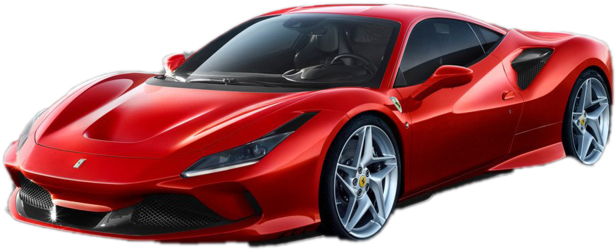 Mtazamo wa Profaili ya Ferrari Supercar Nyekundu Picha ya Ukuta