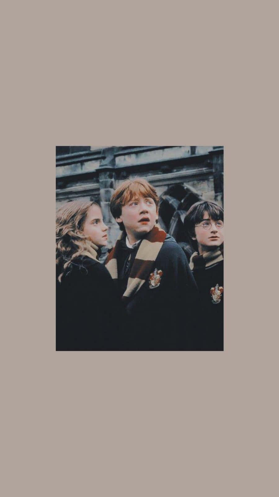 Mtazamo wa ubunifu kwenye ulimwengu wa kichawi wa Harry Potter Picha ya Ukuta