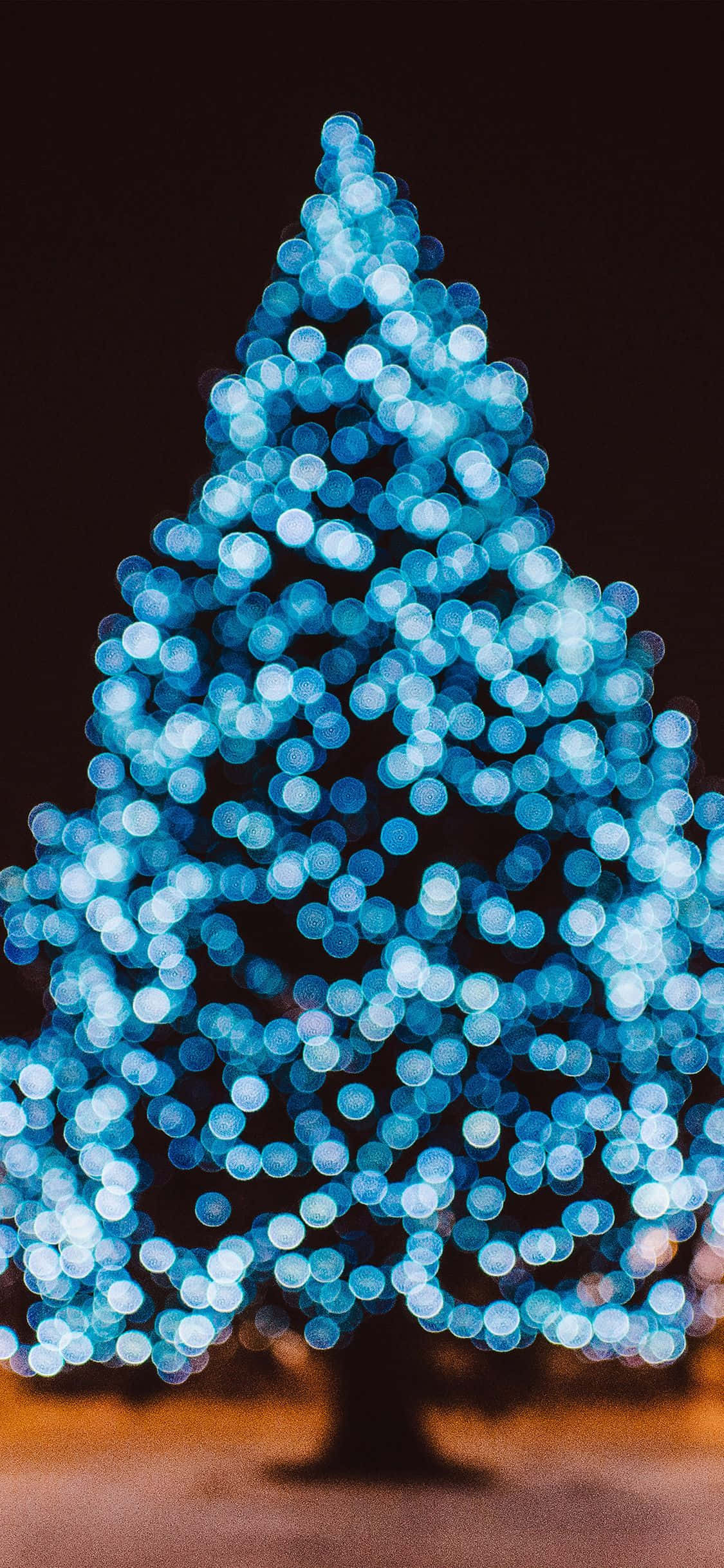 Mti wa Krismasi wa Bluu Unaoweka Picha ya Ukuta