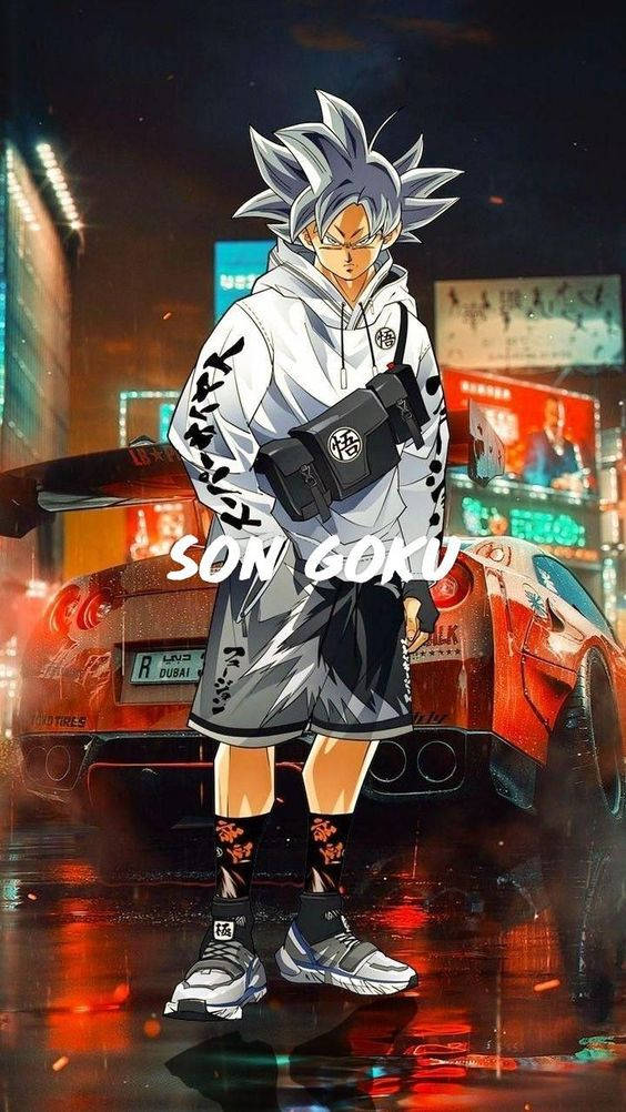 Mtindo wa Goku Jijini Picha ya Ukuta