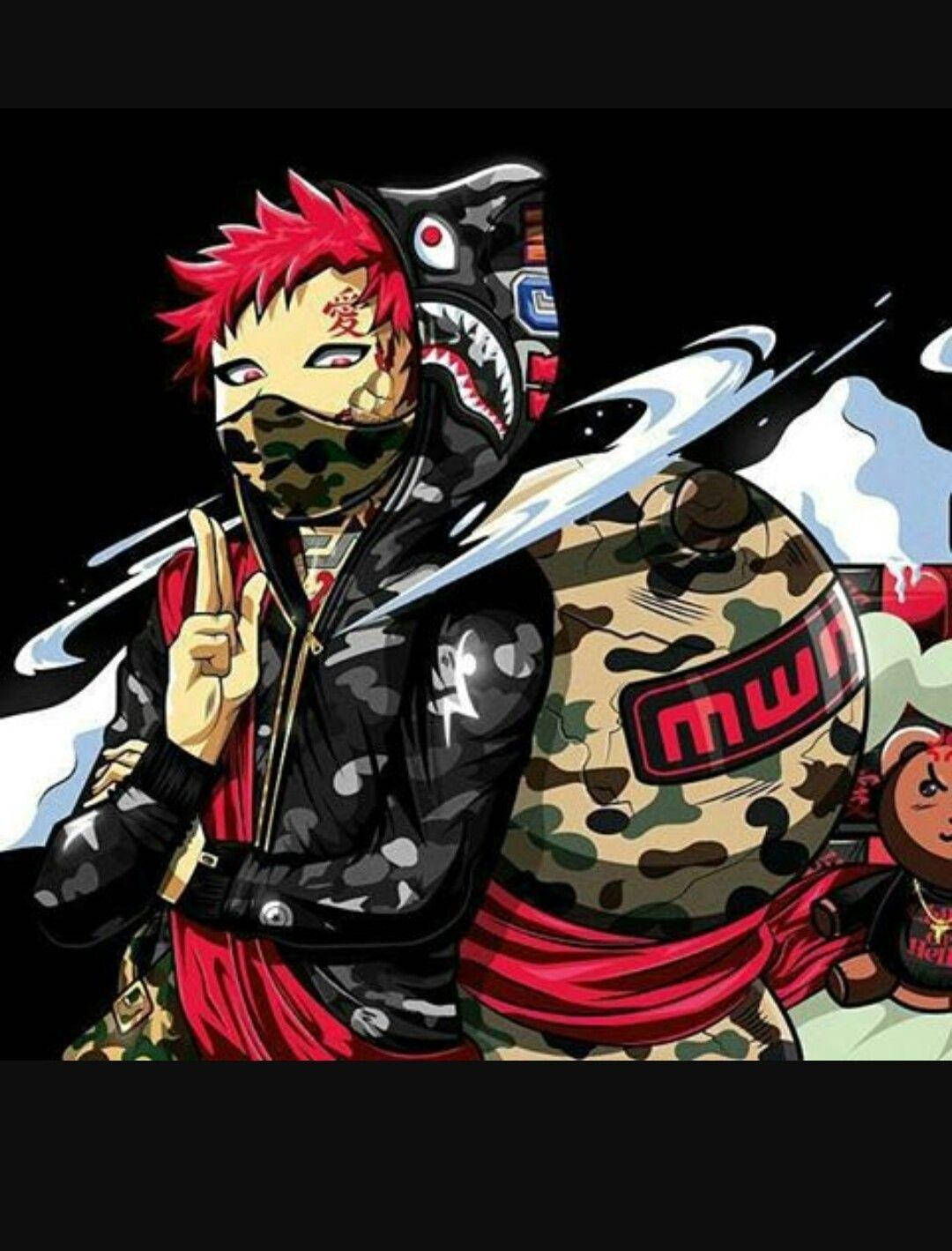 Mtindo wa Naruto Katika Kivuli cha Kujificha Picha ya Ukuta