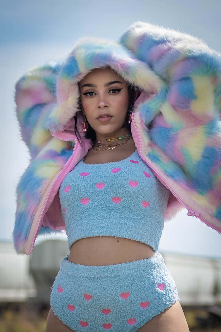 Mtindo wa Paka wa Doja Cat Picha ya Ukuta