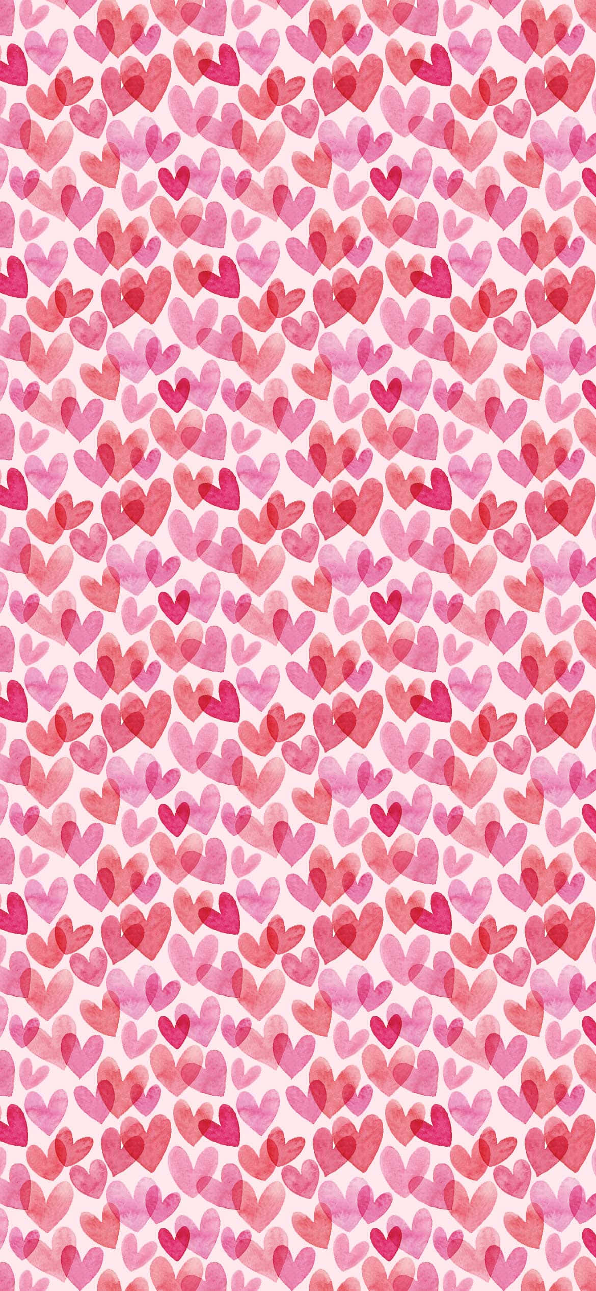 Captivating Cascade of Plush Pink Hearts Picha ya Ukuta