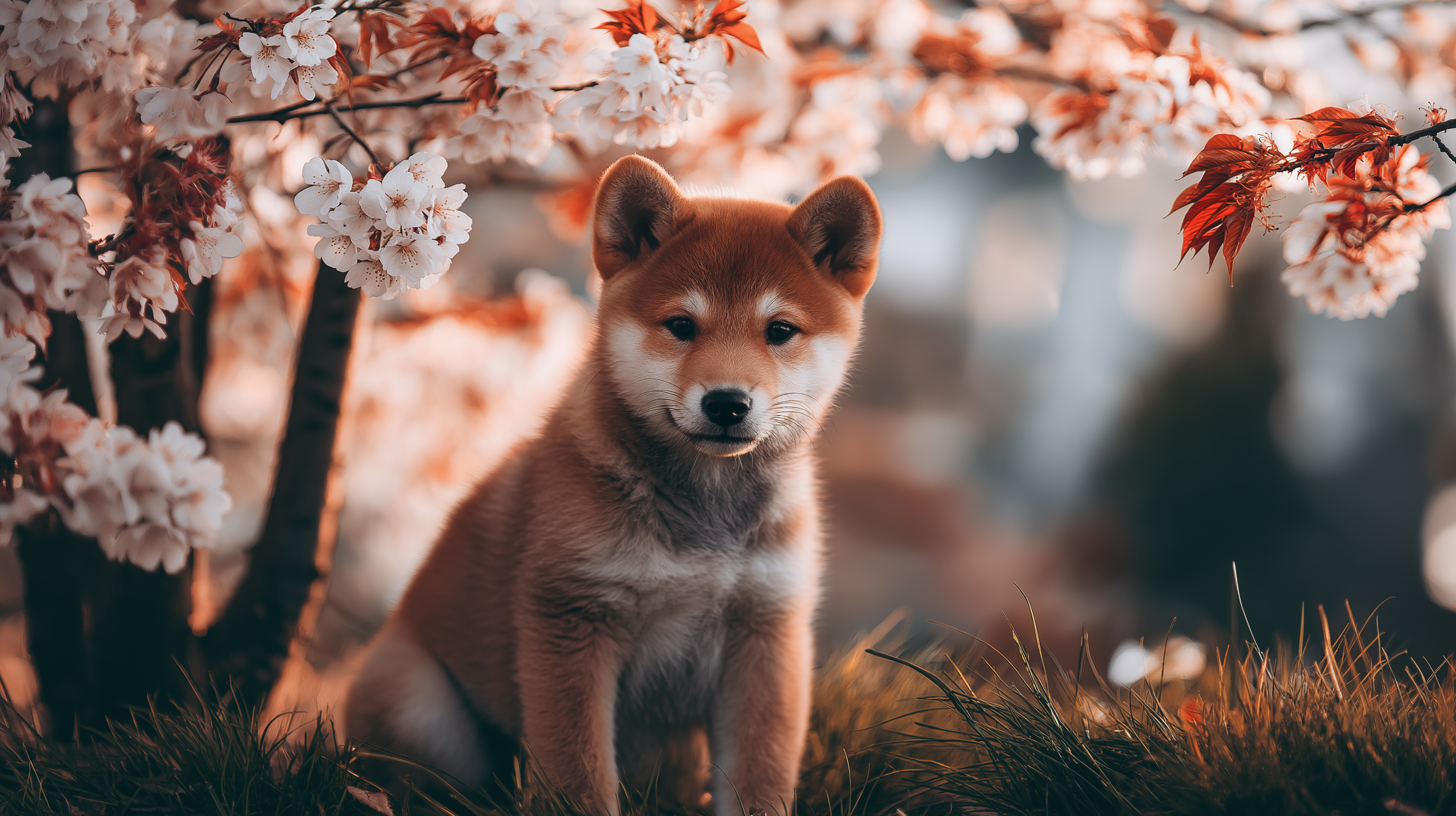 Mtoto wa Shiba Inu Mrembo Picha ya Ukuta