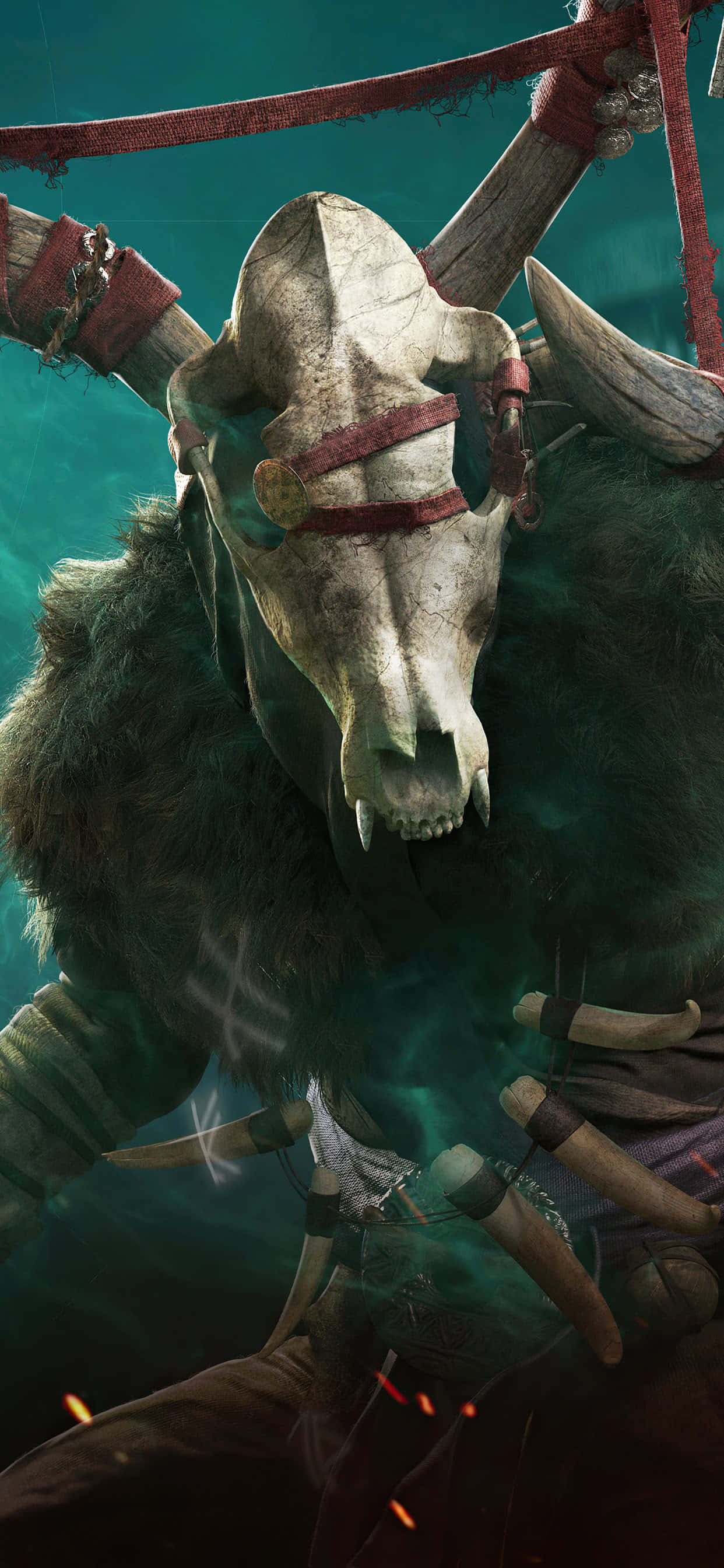 Mtu Mateso iPhone Xs Max Assassin's Creed Valhalla Background Picha ya Ukuta